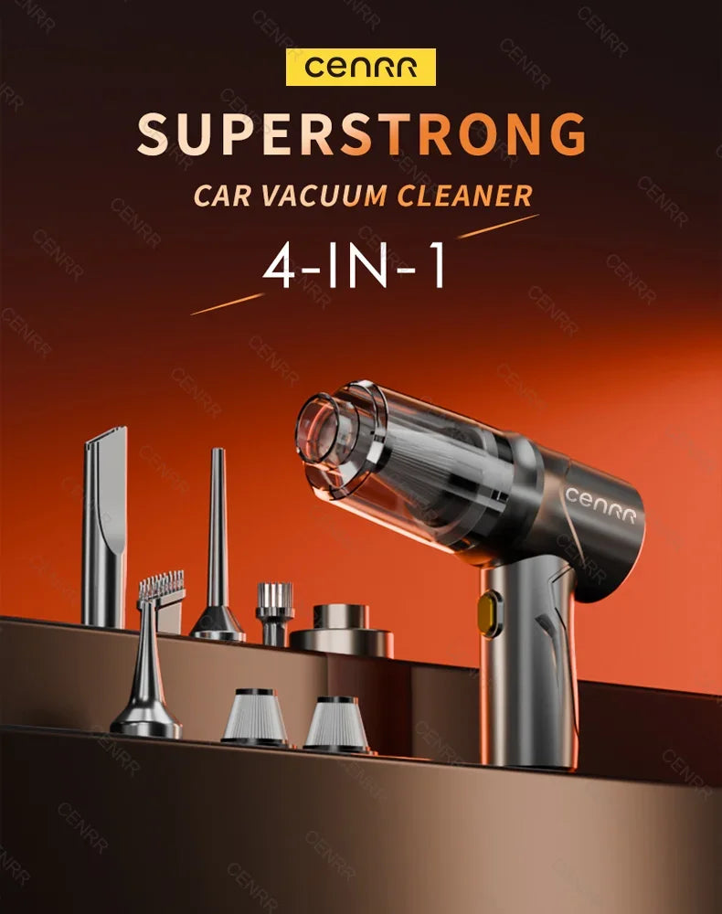 CENRR NEW 895000PA Car Vacuum Cleaner Cordless Powerful Wireless Car Cleaner Cleaning Machine HandHeld Portable Vacuum Cleaner